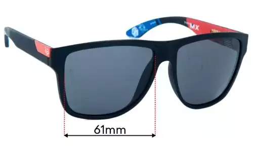 Sunglass Fix Replacement Lenses for Fox Racing The Conrad - 61mm Wide Fox Racing The Conrad Replacement Lenses 61mm wide