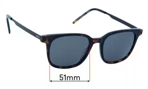 Sunglass Fix Replacement Lenses for Hugo Boss BO Sun Rx 07 - 51mm Wide Hugo Boss BO Sun Rx 07 Replacement Lenses 51mm wide
