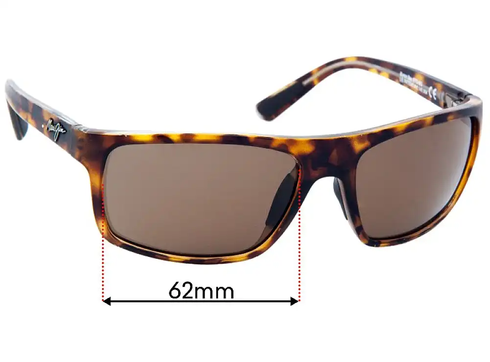 Sunglass Fix Replacement Lenses for Maui Jim MJ746 Byron Bay - 62mm Wide Sunglass Fix Replacement Lenses for Maui Jim MJ746 Byron Bay - 62mm Wide