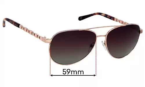 Sunglass Fix Replacement Lenses for Michael Kors MK1047 San Juan - 59mm Wide Michael Kors MK1047 San Juan Replacement Lenses 59mm wide