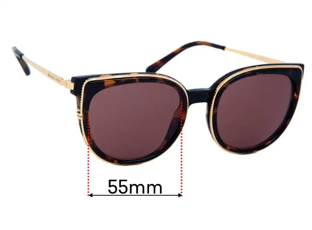 Sunglass Fix Replacement Lenses for Michael Kors MK2089U Bal Harbour - 55mm Wide Sunglass Fix Replacement Lenses for Michael Kors MK2089U Bal Harbour - 55mm Wide