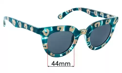 Sunglass Fix Replacement Lenses for Mr. Boho Hayes - 44mm Wide Mr. Boho Hayes Replacement Lenses 44mm wide