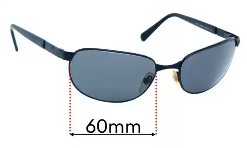 Sunglass Fix Replacement Lenses for Persol 2095-S - 60mm Wide Persol 2095-S Replacement Lenses 60mm wide