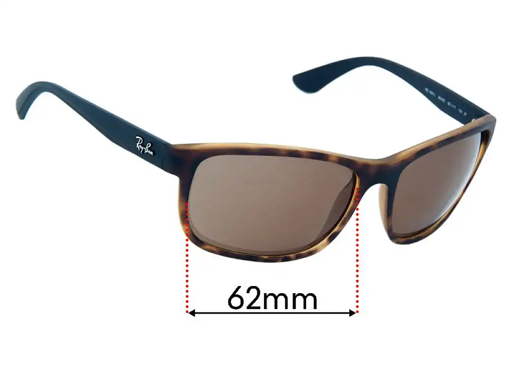 Sunglass Fix Replacement Lenses for Ray Ban RB4031L - 62mm Wide Sunglass Fix Replacement Lenses for Ray Ban RB4031L - 62mm Wide