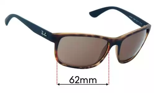 Sunglass Fix Replacement Lenses for Ray Ban RB4031L - 62mm Wide Ray Ban RB4031L Replacement Lenses 62mm wide