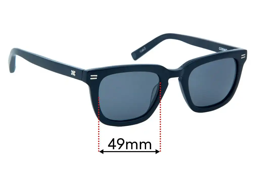 Sunglass Fix Replacement Lenses for Rixx Cosmo - 49mm Wide Sunglass Fix Replacement Lenses for Rixx Cosmo - 49mm Wide