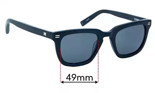 Sunglass Fix Replacement Lenses for Rixx Cosmo - 49mm Wide Rixx Cosmo Replacement Lenses 49mm wide