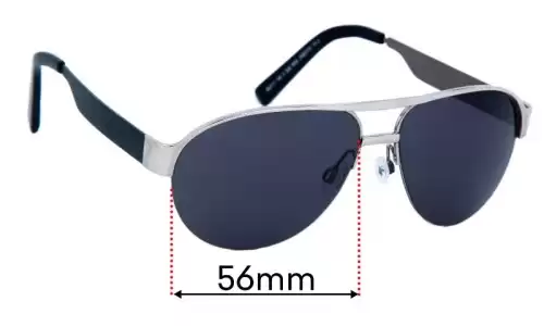 Sunglass Fix Replacement Lenses for Specsavers Sun Rx 59 - 56mm Wide Specsavers Sun Rx 59 Replacement Lenses 56mm wide