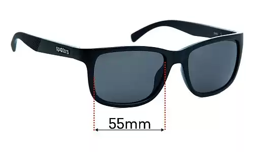 Sunglass Fix Replacement Lenses for Spotters Zane - 55mm Wide Spotters Zane Replacement Lenses 55mm wide