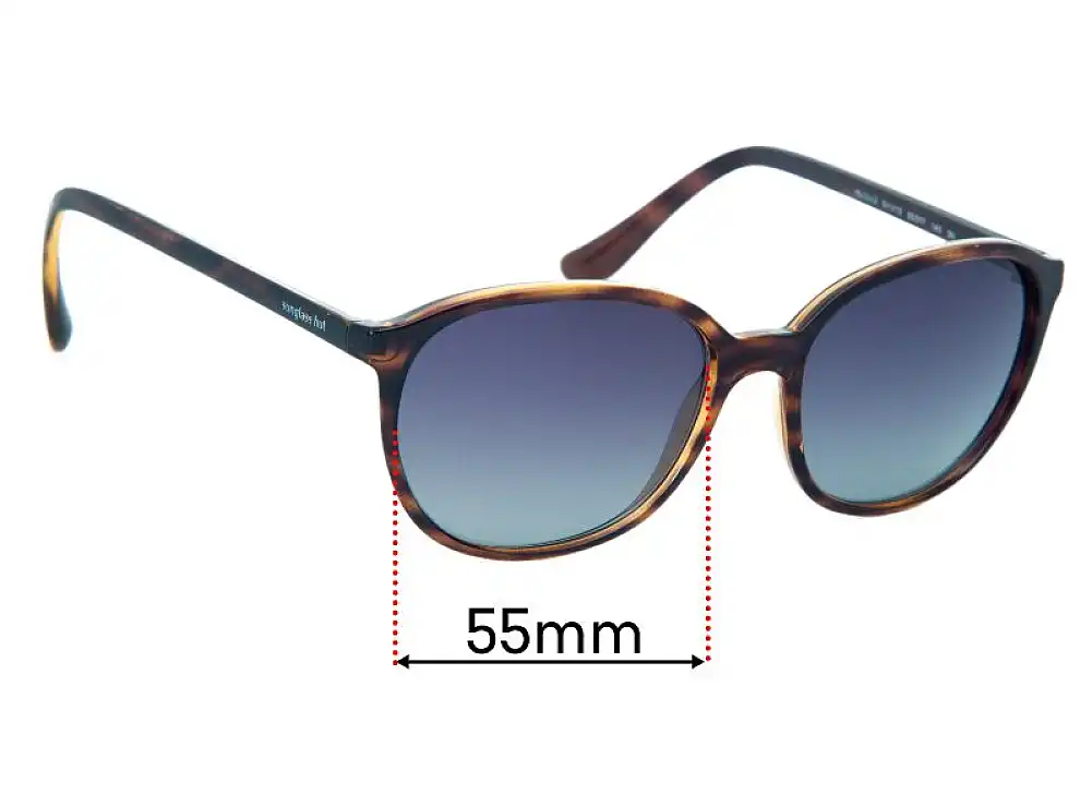 Sunglass Fix Replacement Lenses for Sunglass Hut HU 2003 - 55mm Wide Sunglass Fix Replacement Lenses for Sunglass Hut HU 2003 - 55mm Wide