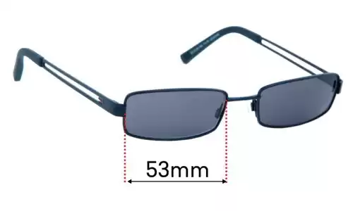 Sunglass Fix Replacement Lenses for Tommy Hilfiger TH 44 - 53mm Wide Tommy Hilfiger TH 44 Replacement Lenses 53mm wide