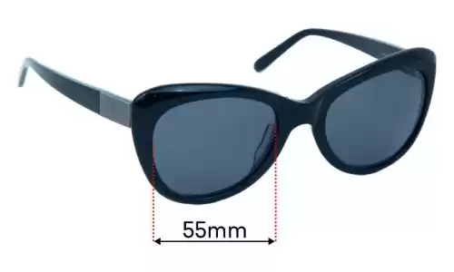 Sunglass Fix Replacement Lenses for Vera Wang V441 - 55mm Wide Vera Wang V441 Replacement Lenses 55mm wide