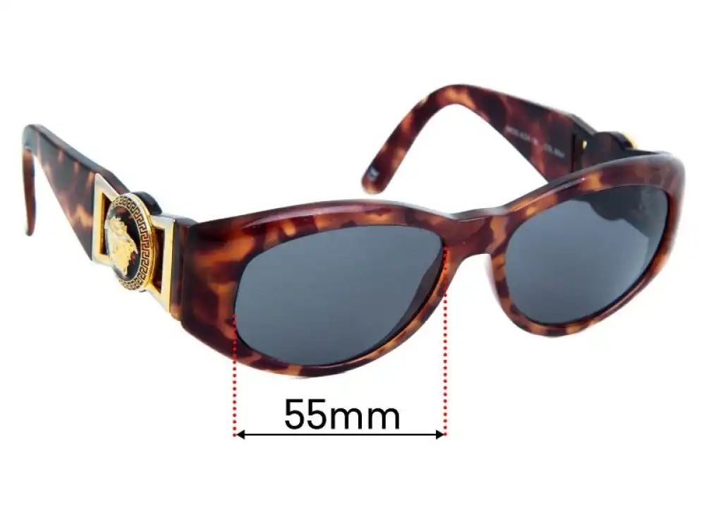 Sunglass Fix Replacement Lenses for Versace MOD 424 - 55mm Wide Sunglass Fix Replacement Lenses for Versace MOD 424 - 55mm Wide