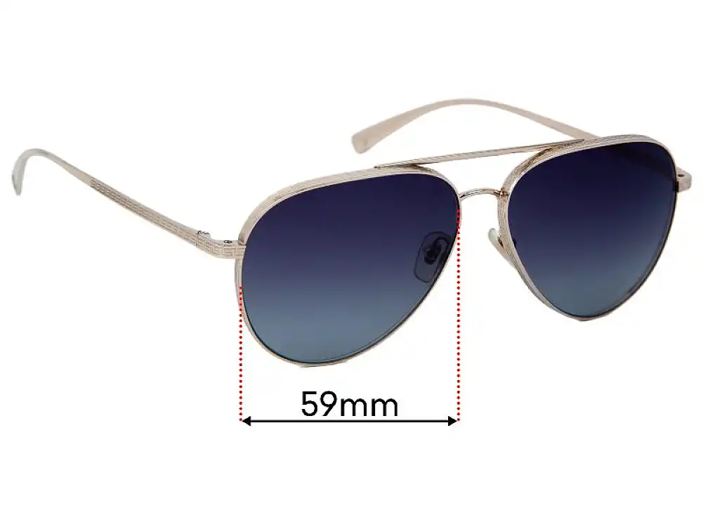 Sunglass Fix Replacement Lenses for Versace MOD 2217 - 59mm Wide Sunglass Fix Replacement Lenses for Versace MOD 2217 - 59mm Wide