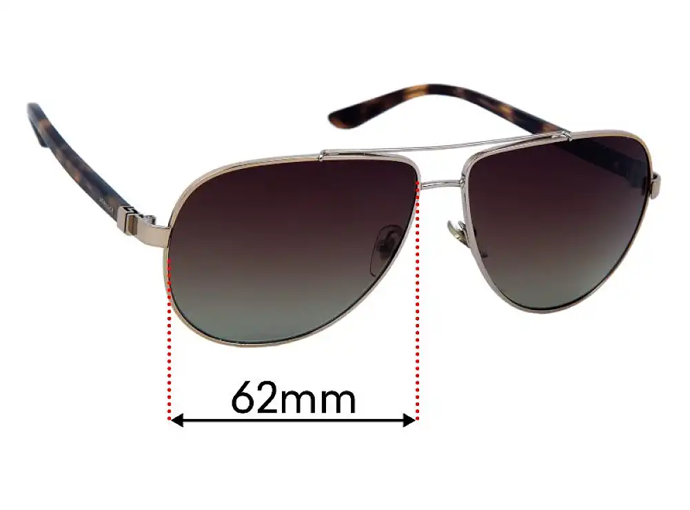 Sunglass Fix Replacement Lenses for Versace MOD 2151 - 62mm Wide Sunglass Fix Replacement Lenses for Versace MOD 2151 - 62mm Wide