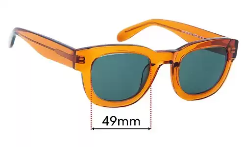 Sunglass Fix Replacement Lenses for Zeelool Jalitha WA732786-02 49mm - 49mm Wide Zeelool Jalitha WA732786-02 49mm Replacement Lenses 49mm wide