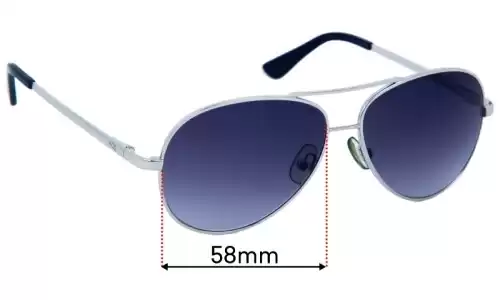 Sunglass Fix Replacement Lenses for AQS AVS004 - 58mm Wide AQS AVS004 Replacement Lenses 58mm wide
