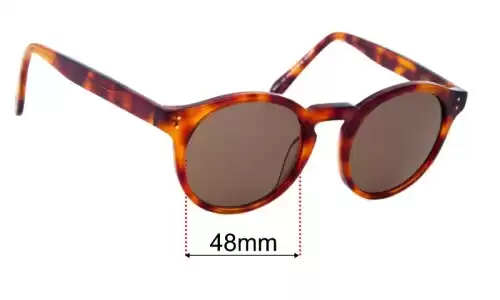 Sunglass Fix Replacement Lenses for Ellery Sun Rx 08 - 48mm Wide Ellery Sun Rx 08 Replacement Lenses 48mm wide