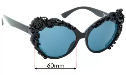 Sunglass Fix Replacement Lenses for Killstar Enchantra - 60mm Wide Killstar Enchantra Replacement Lenses 60mm wide