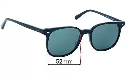 Sunglass Fix Replacement Lenses for Oliver Peoples Scheyer - 52mm Wide Oliver Peoples Scheyer Replacement Lenses 52mm wide
