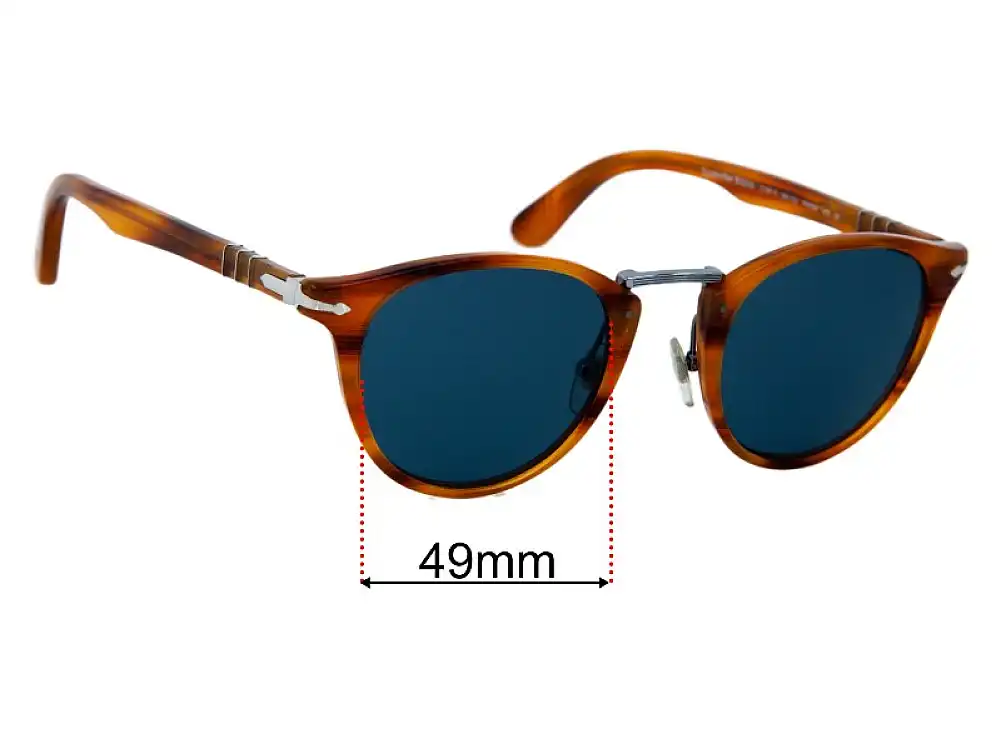 Sunglass Fix Replacement Lenses for Persol 3108-S Typewriter - 49mm Wide Sunglass Fix Replacement Lenses for Persol 3108-S Typewriter - 49mm Wide