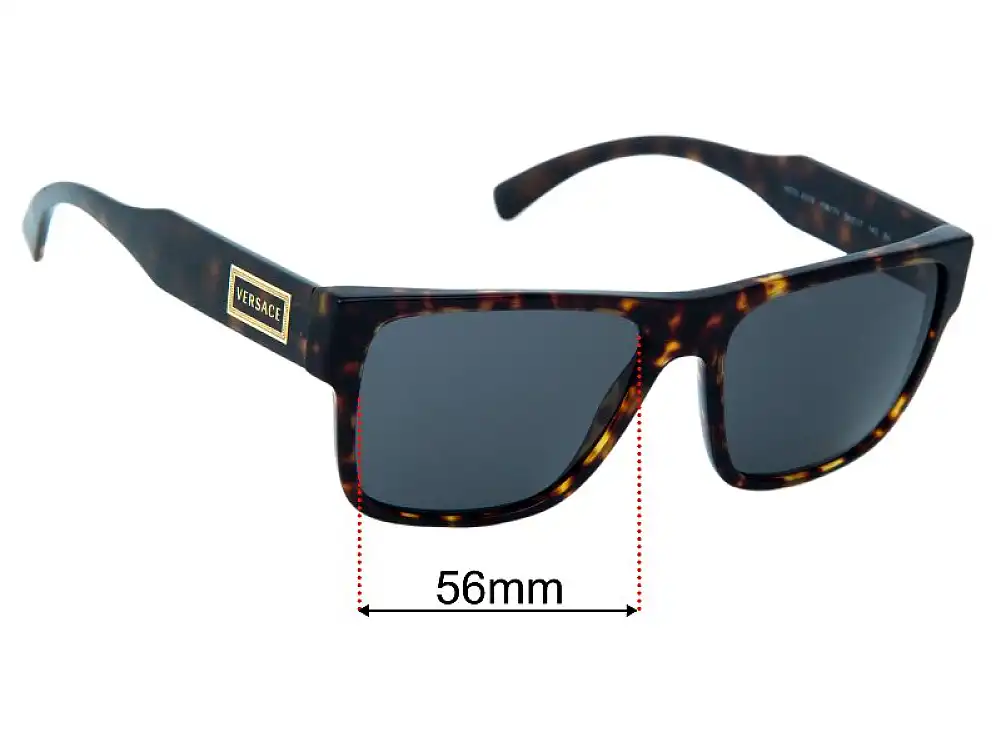 Sunglass Fix Replacement Lenses for Versace VE4379 - 56mm Wide Sunglass Fix Replacement Lenses for Versace VE4379 - 56mm Wide