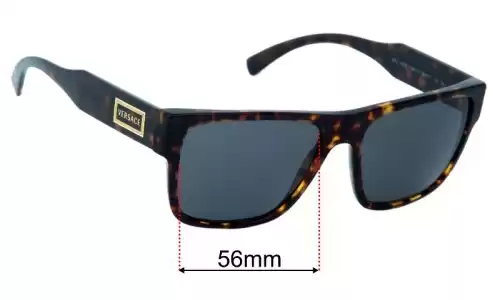 Sunglass Fix Replacement Lenses for Versace VE4379 - 56mm Wide Versace VE4379 Replacement Lenses 56mm wide