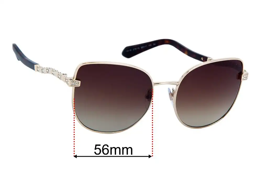 Sunglass Fix Replacement Lenses for Bvlgari 6184-B - 56mm Wide Sunglass Fix Replacement Lenses for Bvlgari 6184-B - 56mm Wide