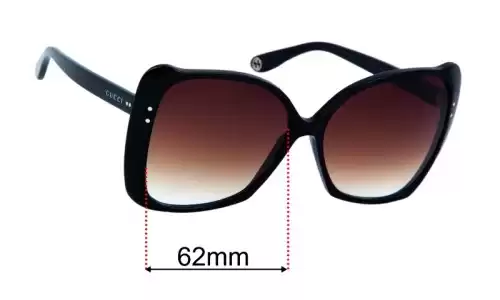 Gucci GG0471S Replacement Lenses 62mm Gucci GG0471S Sunglasses Replacement Lenses 62mm