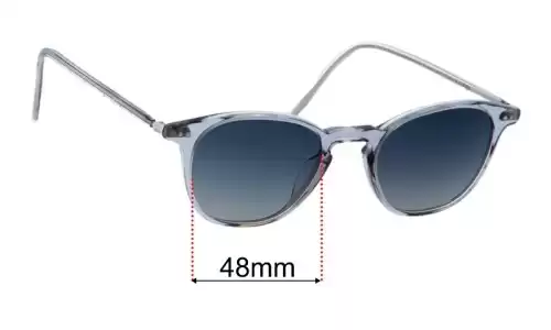 Replacement Lenses for Oliver Peoples OV5361U Hanks - 48mm Wide Sunglass Fix Replacement Lenses for Oliver Peoples OV5361U Hanks - 48mm Wide