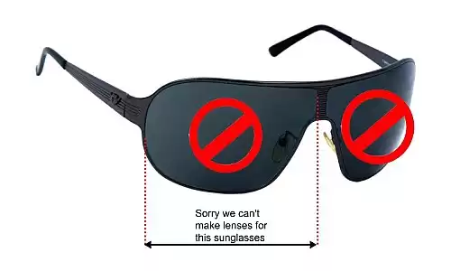 Sunglass Fix Replacement Lenses for Police S8415 - 95mm Wide Police S8415 Replacement Lenses 95mm wide