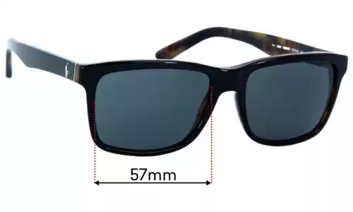 Sunglass Fix Replacement Lenses for Ralph Lauren PH 4098 - 57mm Wide Ralph Lauren PH 4098 Replacement Lenses 57mm wide