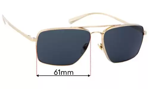 Versace MOD 2216 Replacement Lenses - 61mm Versace MOD 2216 Replacement Sunglass Lenses - 61mm