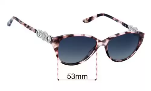 Versace MOD 4245 Replacement Lenses - 53mm Versace MOD 4245 Replacement Sunglass Lenses - 53mm