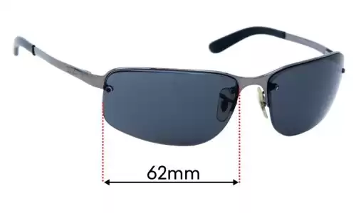 Sunglass Fix Replacement Lenses for Ray-Ban RB3239 - 2mm Nose Hole - 62mm Wide Ray-Ban RB3239 - 2mm Nose Hole Replacement Lenses 62mm wide