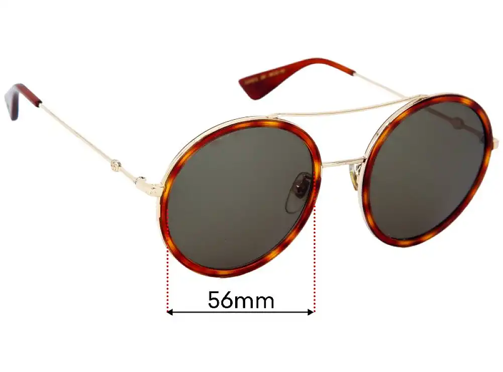 Gucci GG0061S Replacement Lenses 56mm Gucci GG0061S Replacement Lenses 56mm