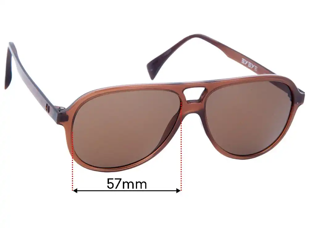 Sunglass Fix Replacement Lenses for Italia Independent IS016 - 57mm Wide Sunglass Fix Replacement Lenses for Italia Independent IS016 - 57mm Wide