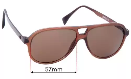 Sunglass Fix Replacement Lenses for Italia Independent IS016 - 57mm Wide Italia Independent IS016 Replacement Lenses 57mm wide