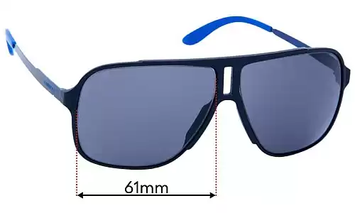Sunglass Fix Replacement Lenses for Carrera 122/S - 61mm Wide Carrera 122/S Replacement Lenses 61mm wide