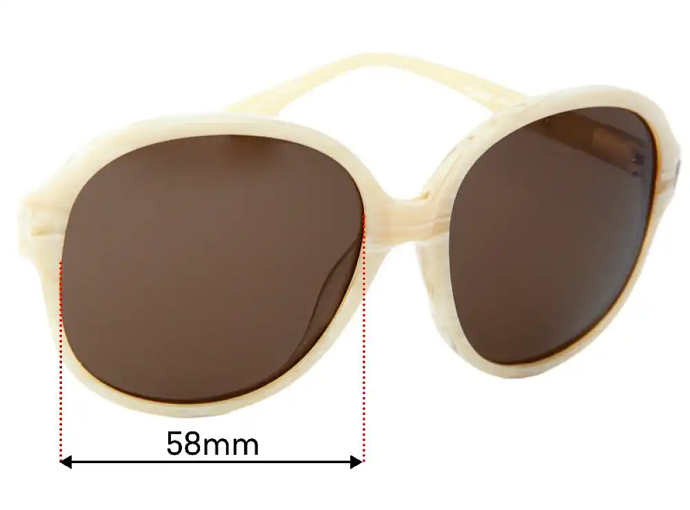 Sunglass Fix Replacement Lenses for Chloe CL 2237 - 58mm Wide Sunglass Fix Replacement Lenses for Chloe CL 2237 - 58mm Wide