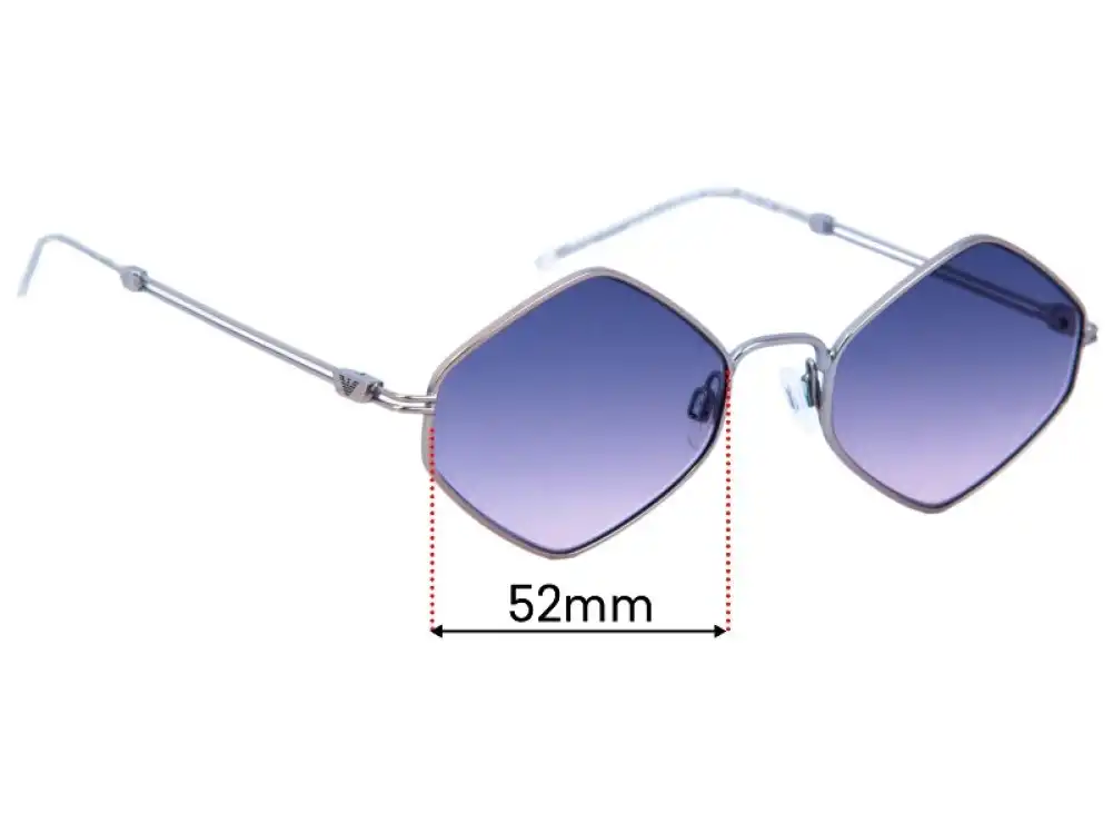 Sunglass Fix Replacement Lenses for Emporio Armani EA 2085 - 52mm Wide Sunglass Fix Replacement Lenses for Emporio Armani EA 2085 - 52mm Wide