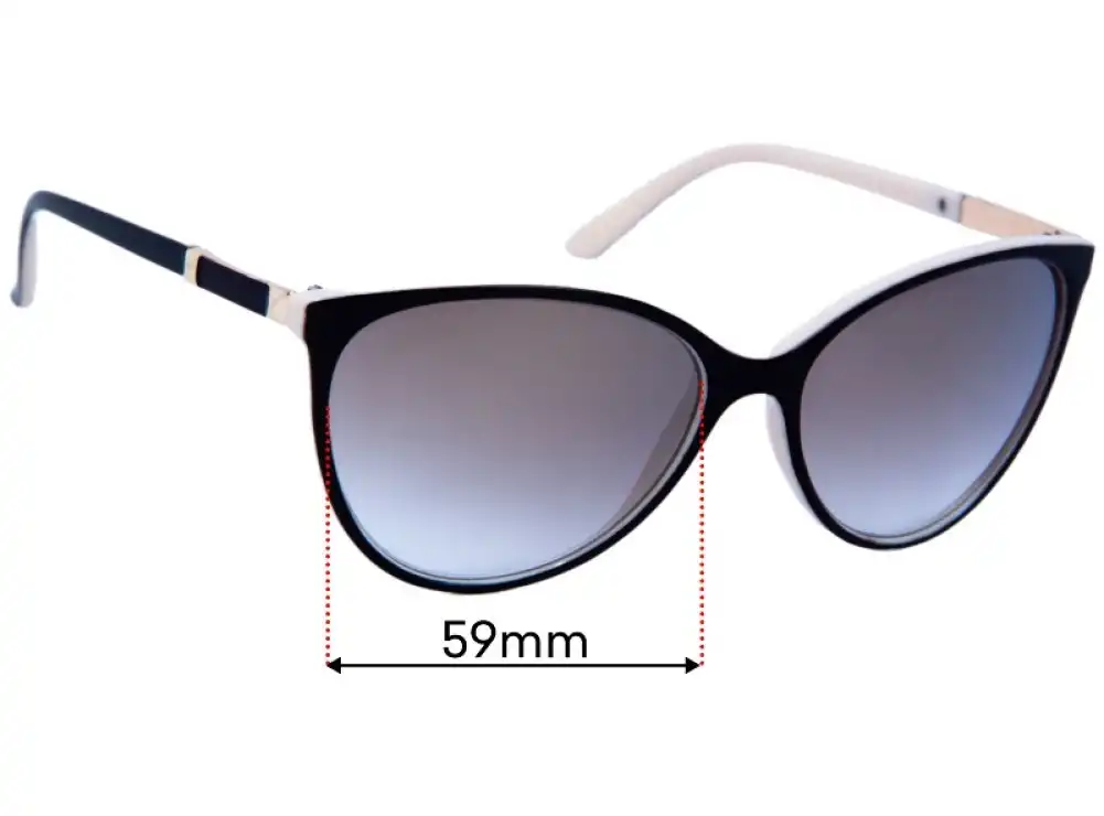 Sunglass Fix Replacement Lenses for Just Sunnies 5770 - 59mm Wide Sunglass Fix Replacement Lenses for Just Sunnies 5770 - 59mm Wide