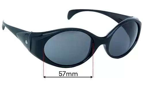 Sunglass Fix Replacement Lenses for Bolle Puff Adder - 57mm Wide Sunglass Fix Replacement Lenses for Bolle Puff Adder - 57mm Wide