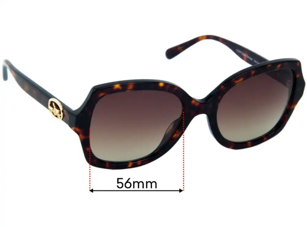 Sunglass Fix Replacement Lenses for Coach HC 8295 - 56mm Wide Sunglass Fix Replacement Lenses for Coach HC 8295 - 56mm Wide
