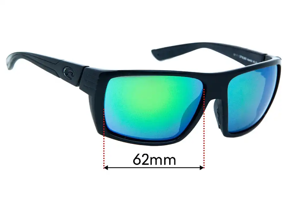 Sunglass Fix Replacement Lenses for Costa Del Mar Hamlin - 62mm Wide Sunglass Fix Replacement Lenses for Costa Del Mar Hamlin - 62mm Wide