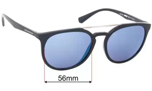 Emporio Armani EA4103 Replacement Lenses - 56mm Emporio Armani EA4103 Replacement Sunglass Lenses - 56mm