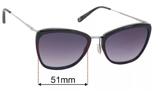 Garrett Leight Louella Replacement Lenses - 51mm Garrett Leight Louella Replacement Sunglass Lenses - 51mm