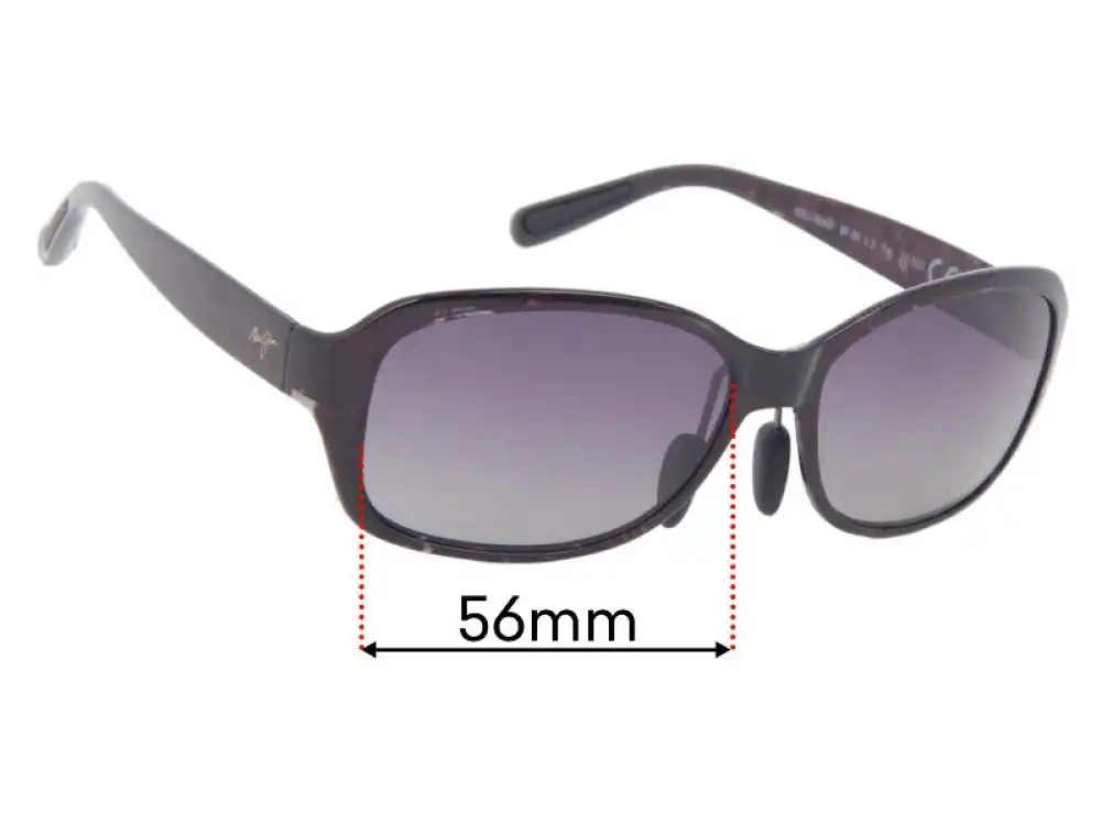 Sunglass Fix Replacement Lenses for Maui Jim MJ433N Koki Beach Alternate Fit - 56mm Wide Sunglass Fix Replacement Lenses for Maui Jim MJ433N Koki Beach Alternate Fit - 56mm Wide