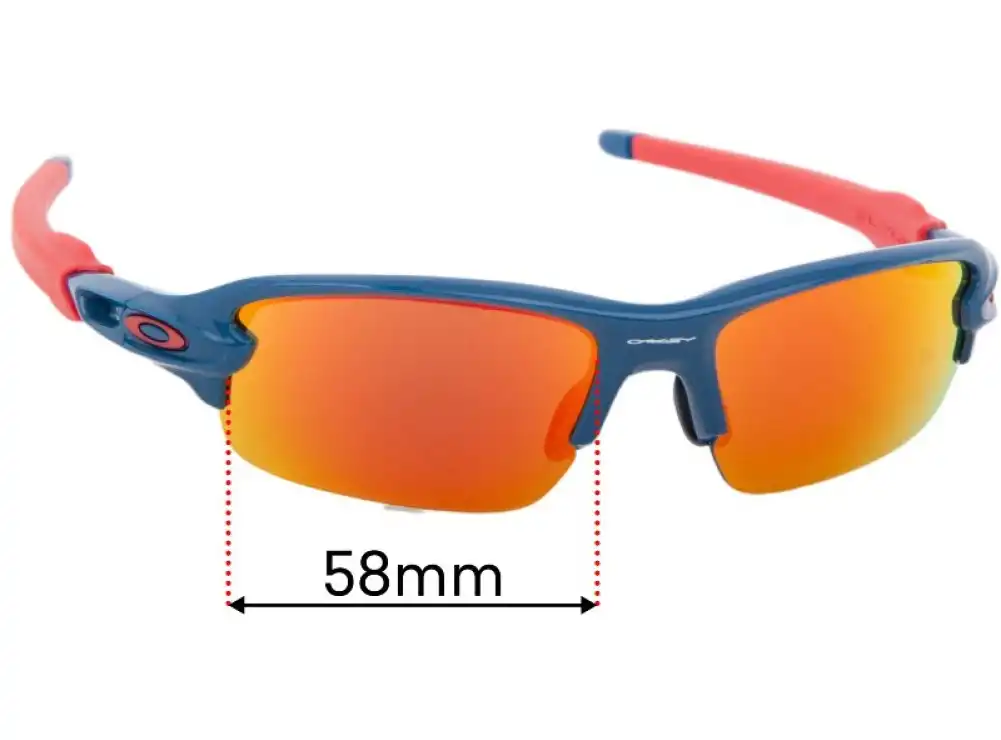 Sunglass Fix Replacement Lenses for Oakley Flak 2.0 XXS OJ9008 - 58mm Wide Sunglass Fix Replacement Lenses for Oakley Flak 2.0 XXS OJ9008 - 58mm Wide