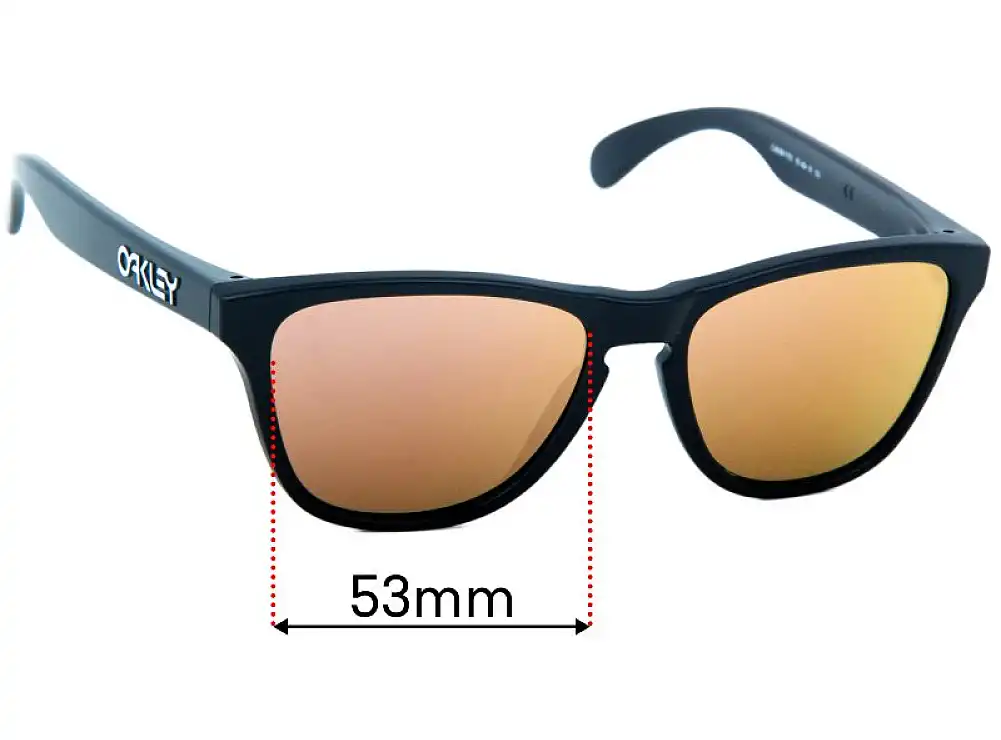 Sunglass Fix Replacement Lenses for Oakley Frogskins XS OJ9006 - 53mm Wide Sunglass Fix Replacement Lenses for Oakley Frogskins XS OJ9006 - 53mm Wide